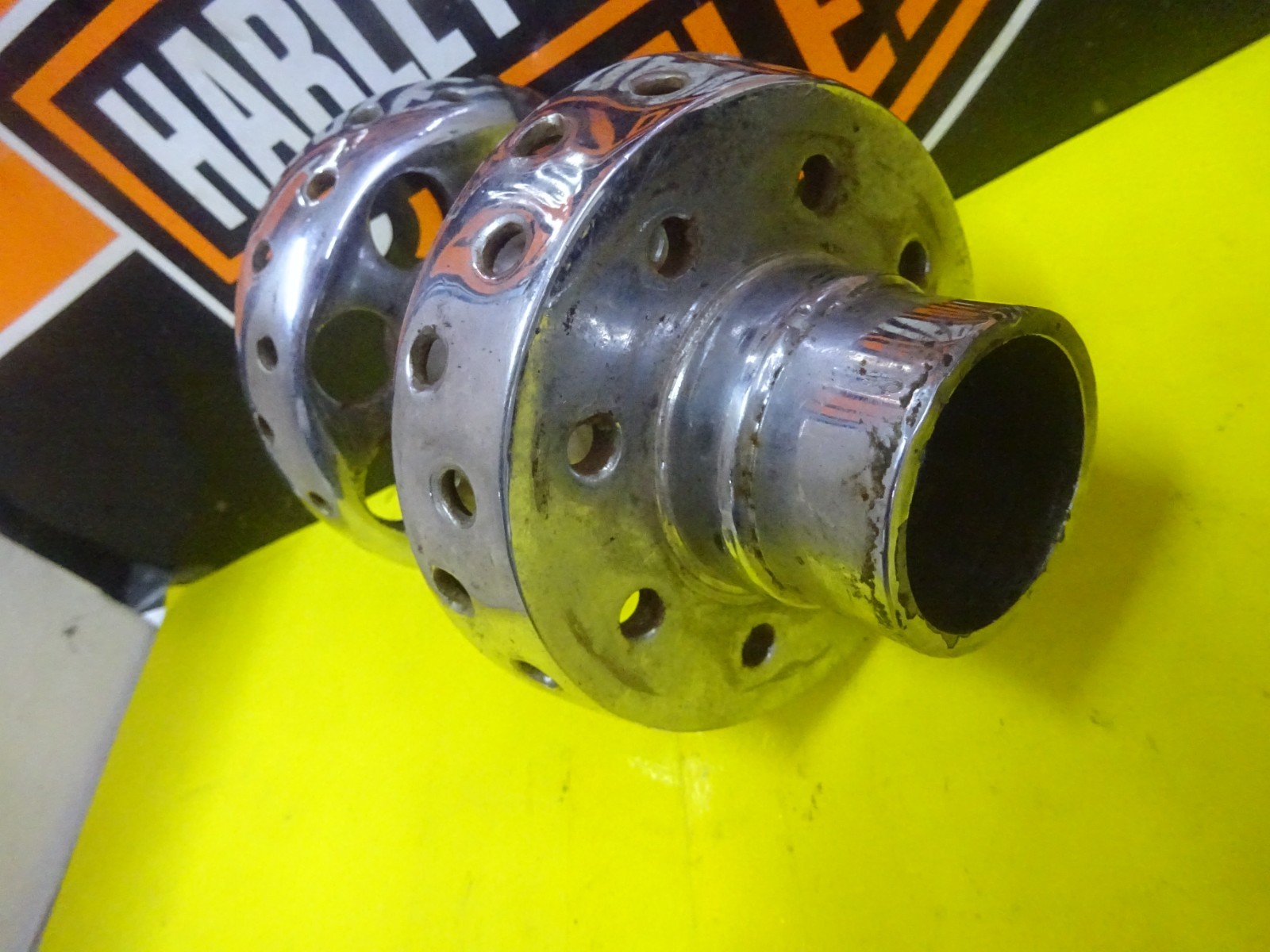 HARLEY IRONHEAD SPORTSTER’S CHOICE OF USED CHROME BARE REAR HUB