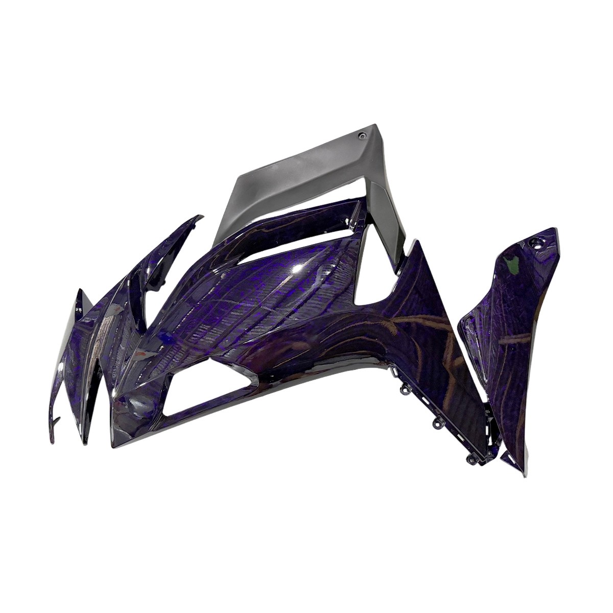 ABS Purple Forged Pattern Fairings Shell for Kawasaki Ninja 650 EX650 2020-2026