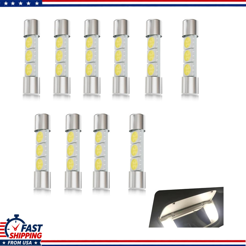 T6 5050 3SMD 28mm 12V Flat Reading Light, 10 PCS Interior Car Lights Cars