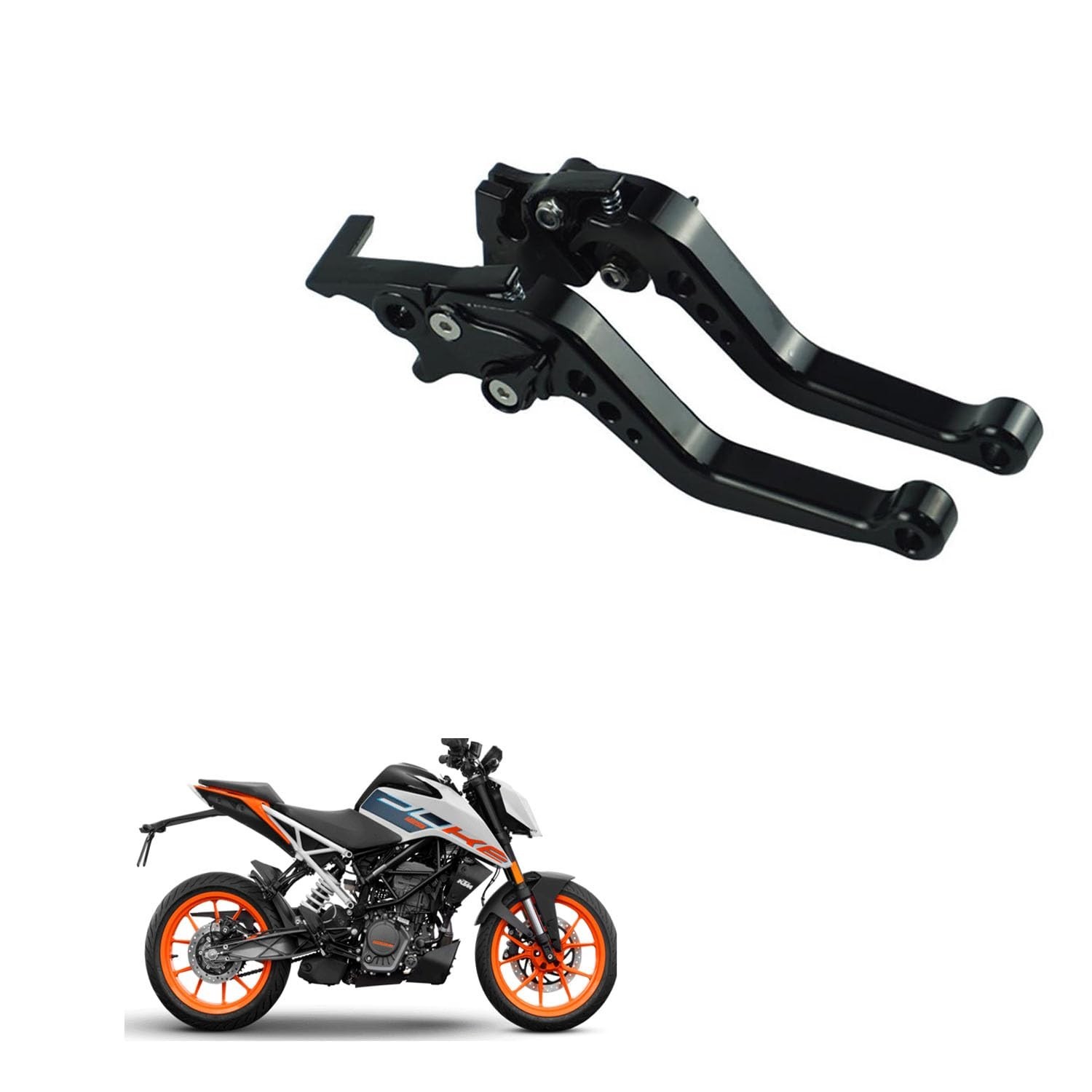 Black Heavy Duty 6 Positions Adjustment Clutch Brake Lever fits KTM Duke 390