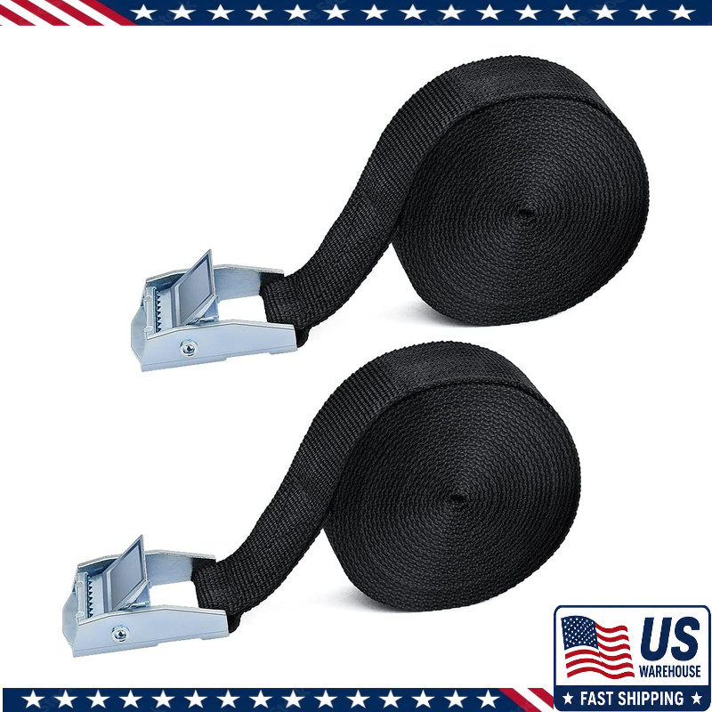 2PCS Lashing Straps Buckles Adjustable, Up to 600lbs, Tie Down Straps Motorcycle