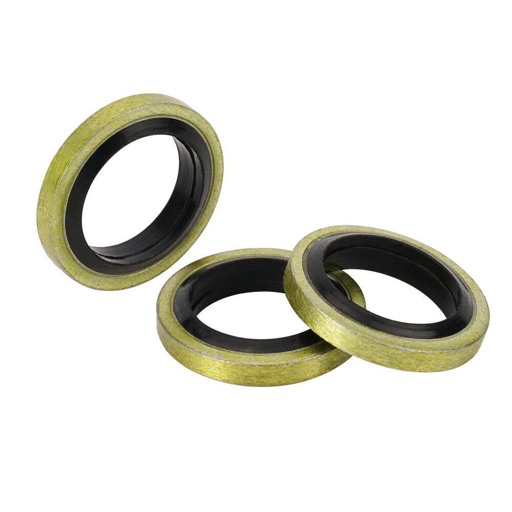Universal 10/Pack Brake Banjo Bolt Sealed Crush Washers 10mm Steel & Rubber