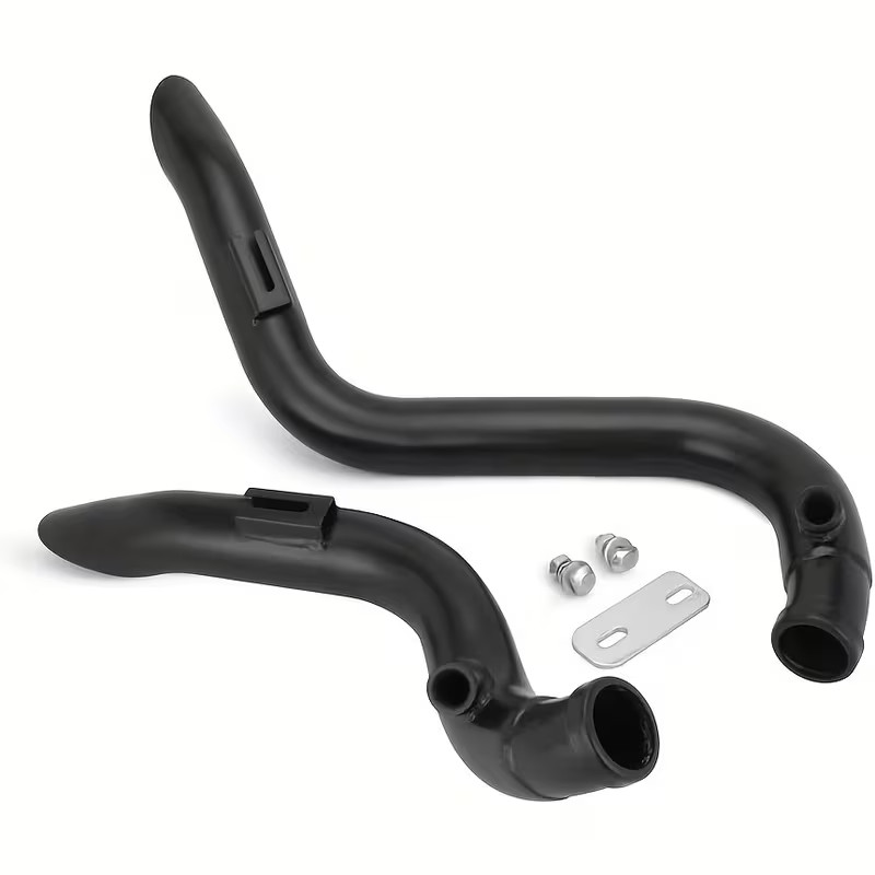 2.0″ Drag Pipe Exhaust for Harley Dyna Softail Sportster 1984-2015 Silver Chrome