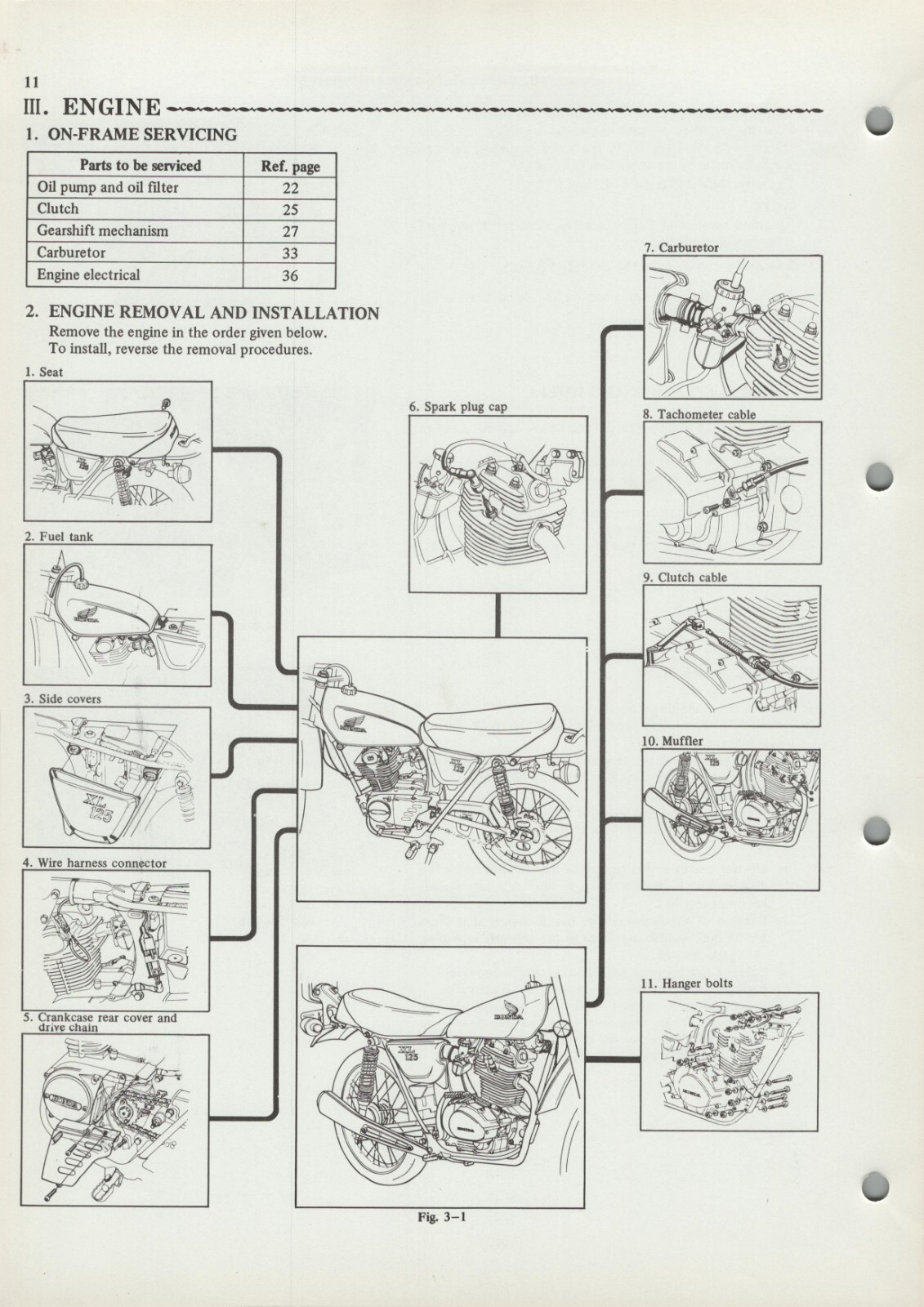 PDF DOWNLOAD Honda XL125 SL125 (71-76) Factory Shop Manual SL XL 125 K 27050