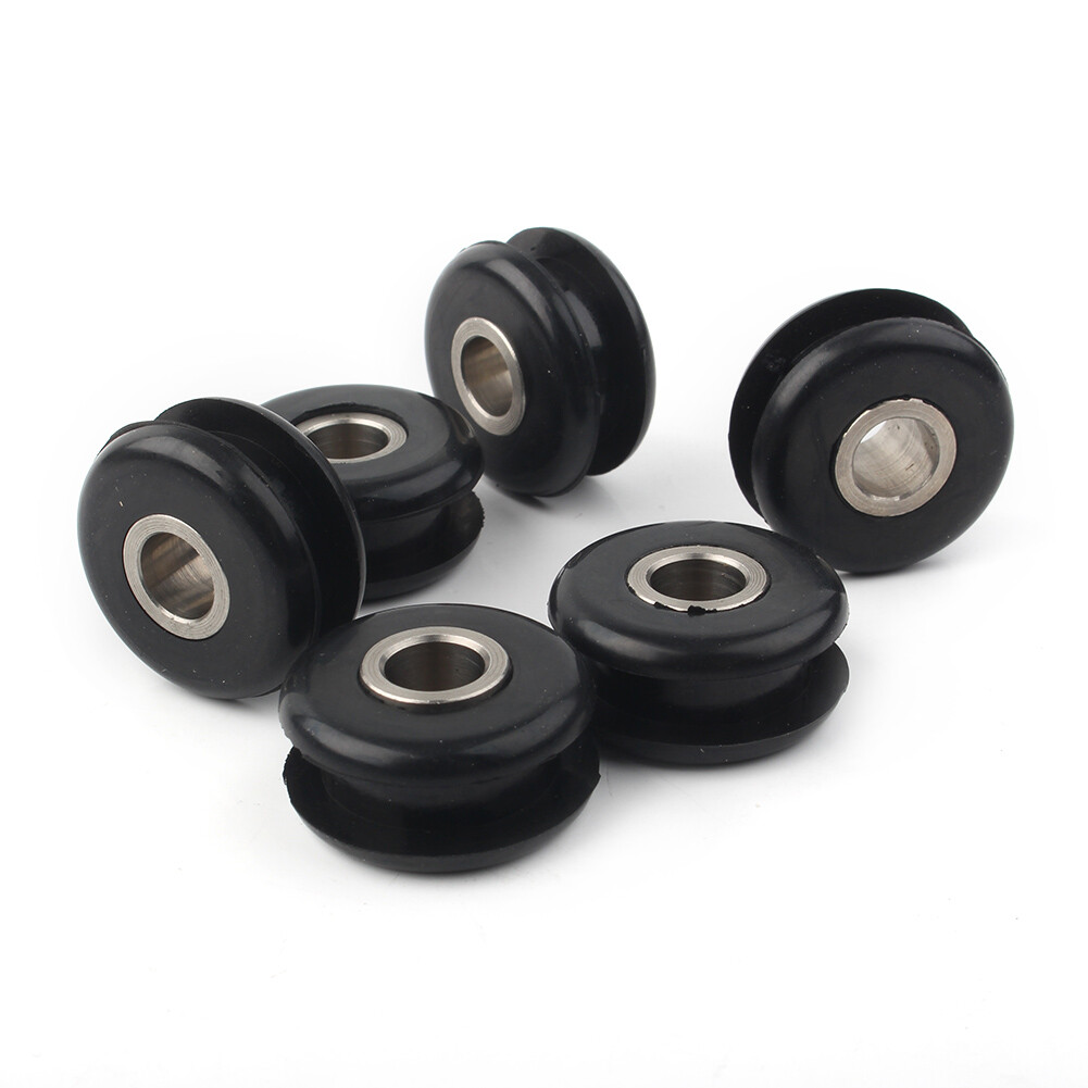 For Softail Fat Bob Gas Tank Flat Side Mounting Rubber Bushing Steel Inserts Set