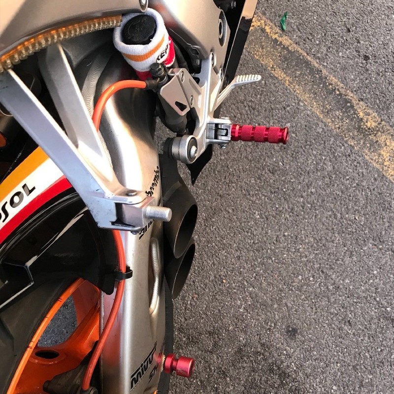 [SASA] Compatible With Suzuki Blue CNC Billet Anodized FRONT Foot Pegs