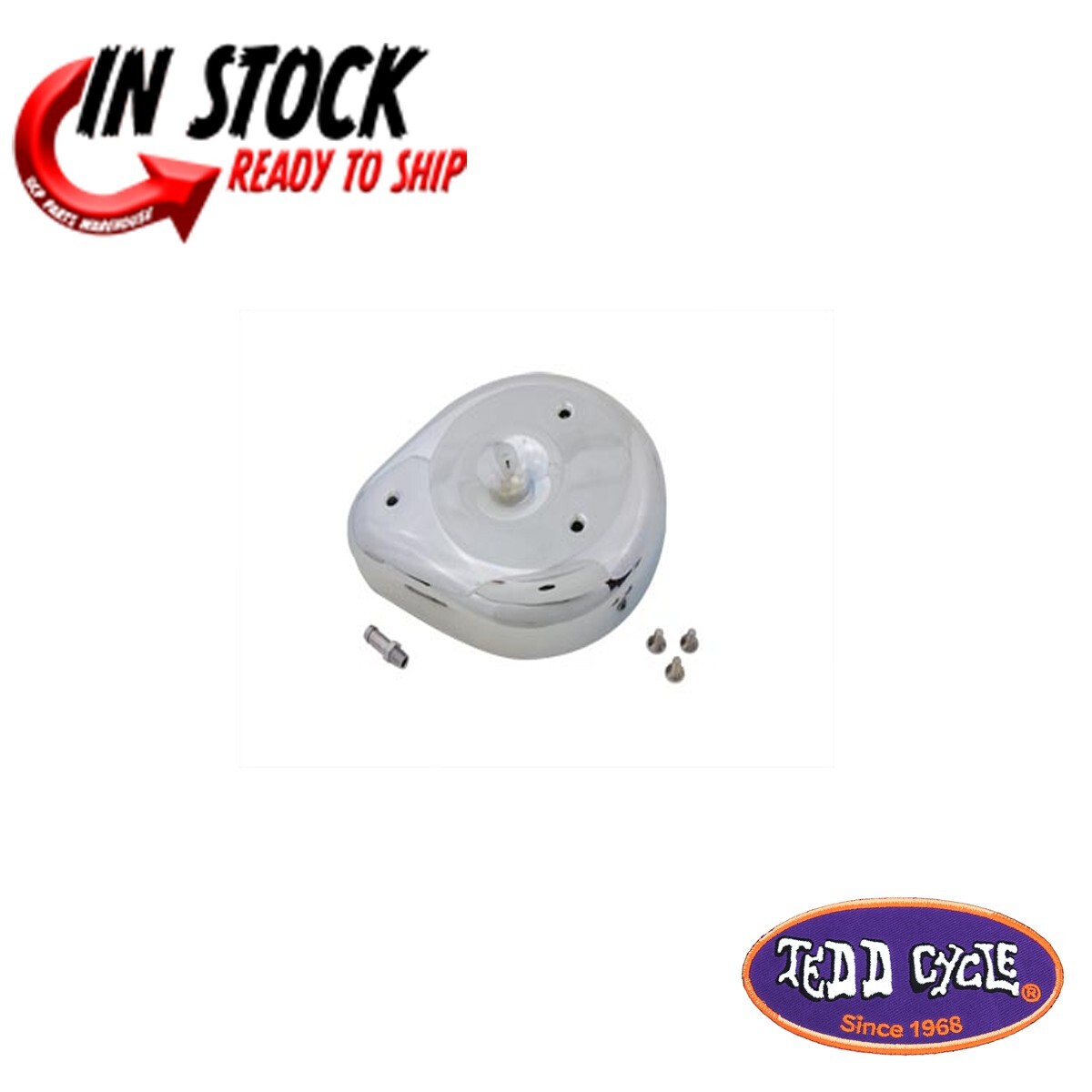 Chrome Tear Drop Air Cleaner for Harley Davidson by V-Twin