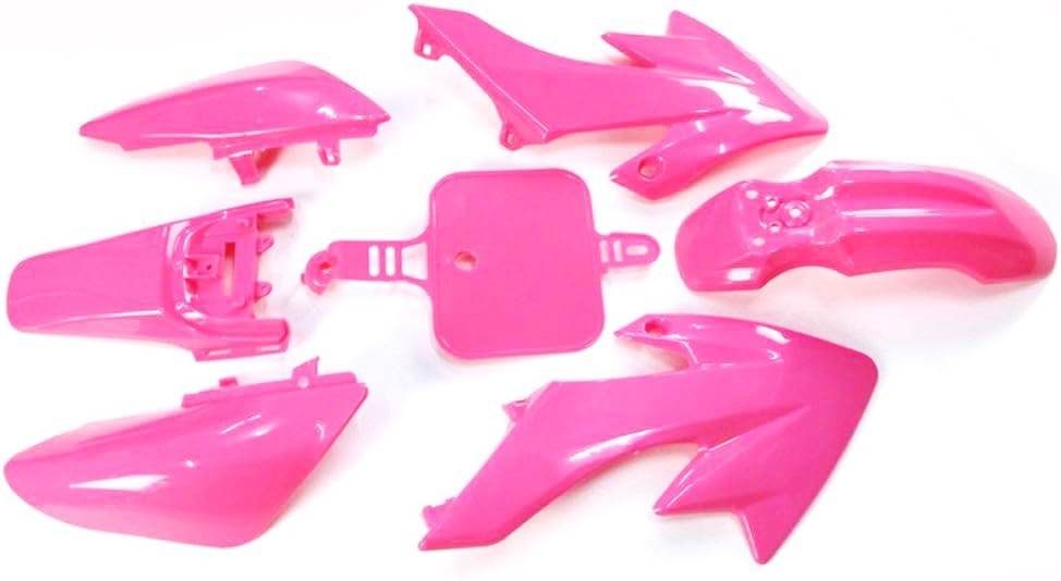 Plastic Fender Fairing Kit For Honda XR50 SDG CRF50 SSR107 125 Dirt Bike PINK