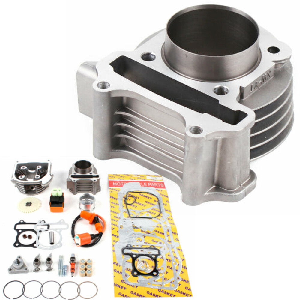 BEST GY6 50CC 100CC CYLINDER BIG BORE KIT BBK 50MM ID 1P39QMB 139QMB 64MM VALVES