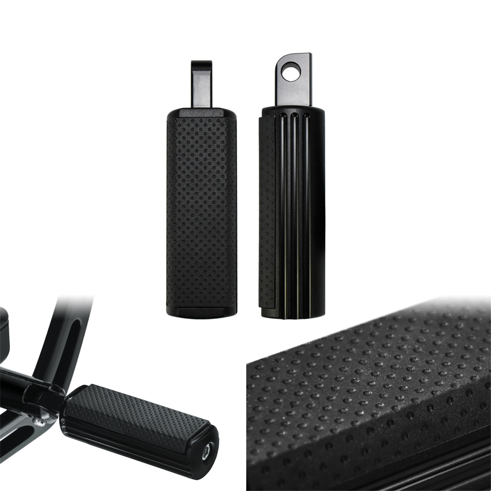 Non-slip Defiance Foot Peg Male Mount Footrests Fit For Harley Touring Dyna XL