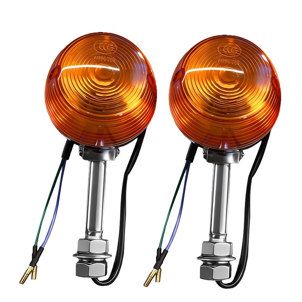 Front Rear Turn Signal Lights Amber Left Right For Honda XL100K 1974-1978 XL100S