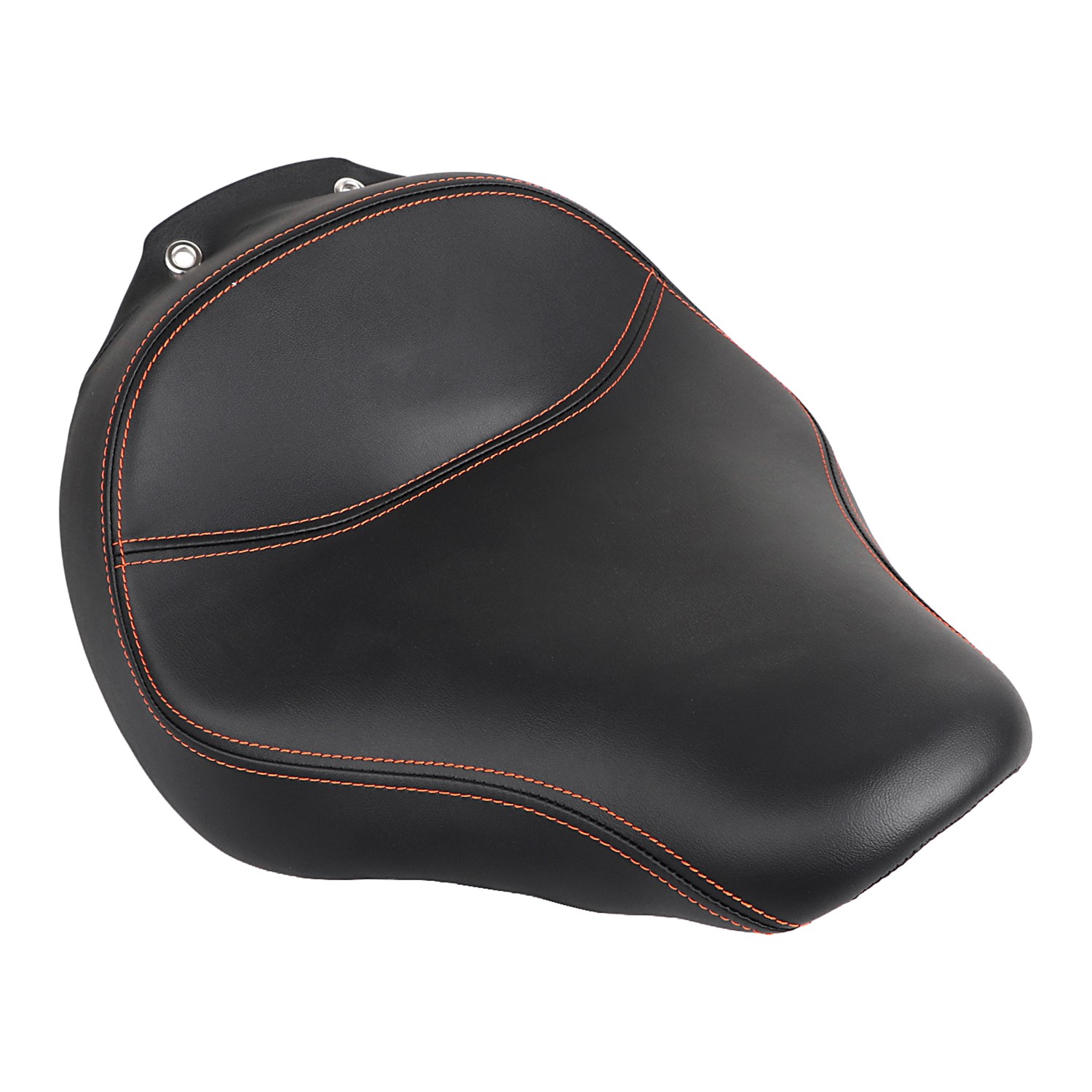 Synthetic Leather Driver Solo Seat Fit For Harley Fat Boy FLSTF 07-17 2008 2013