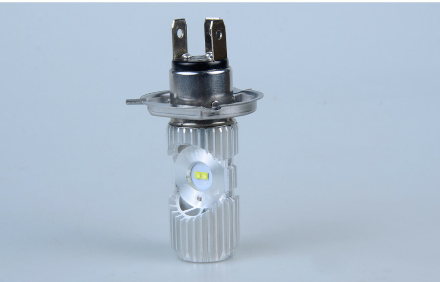 H4 LED Front Light Bulb Headlight Hi/Lo Beam 6000K Bright For Motorcycle 20W