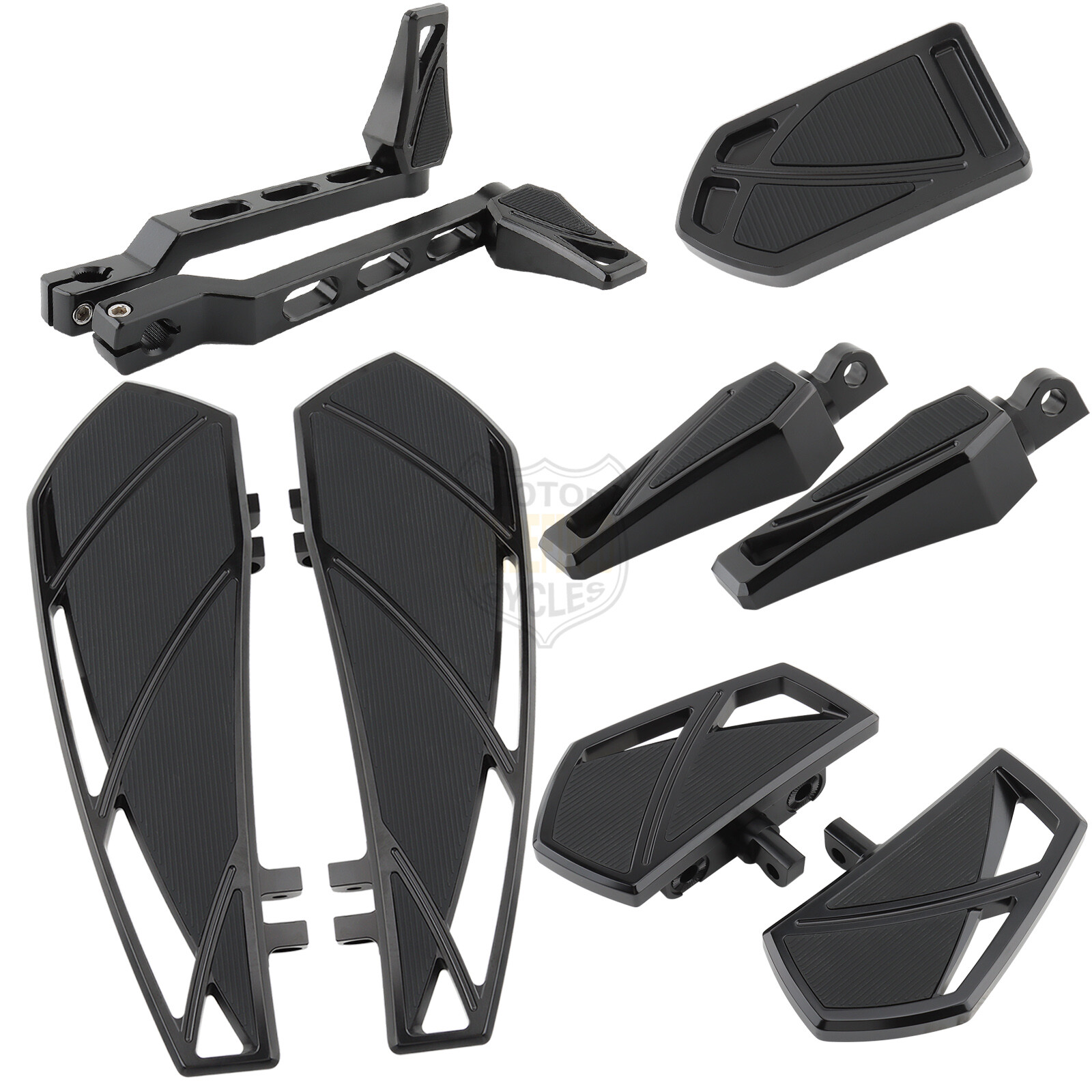 Floorboards Footboards Brake Shifter Lever Pegs For Harley Touring Road Glide FL