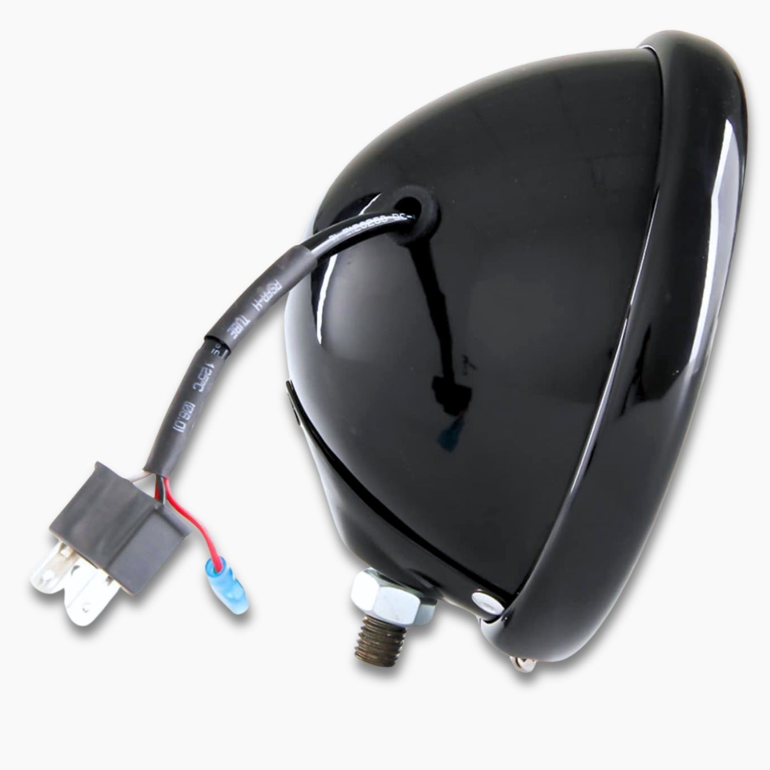 5.75″ Gloss Black Top Mount Headlight Housing Bucket Harley Dyna Sportster FXR
