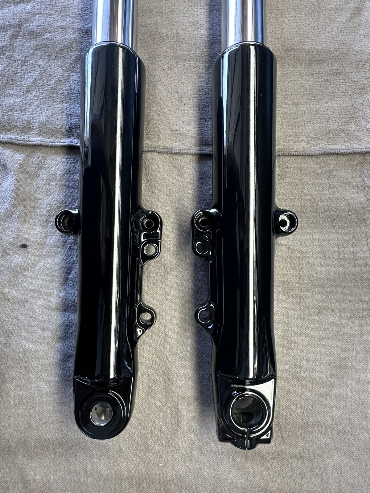 GP Suspension 25mm Fork Cartridge and legs for 2014-2022 Harley Touring 49mm.