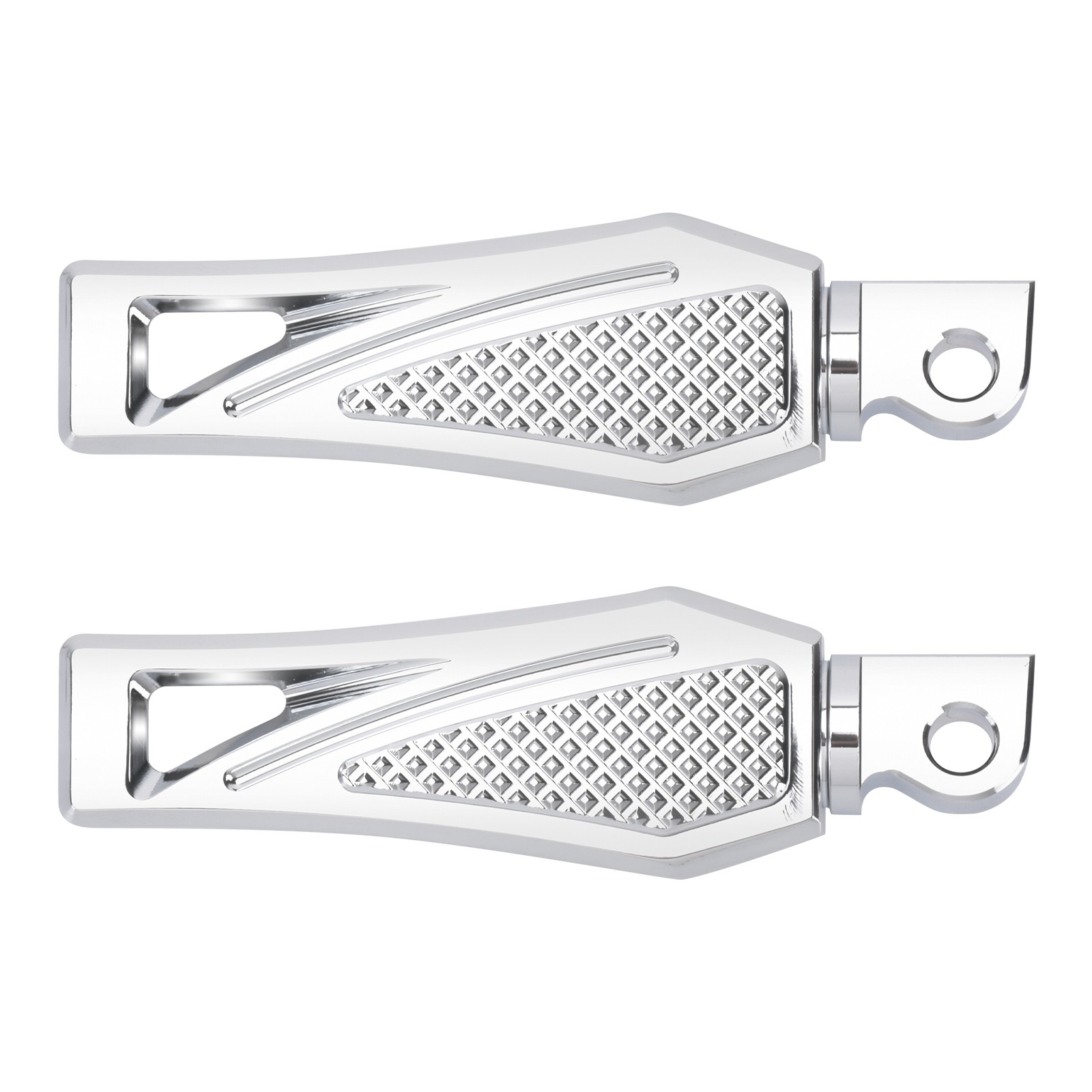 Chrome Rear Foot Peg Foot Rests For Harley Touring Electra Glide Dyna Wide Glide