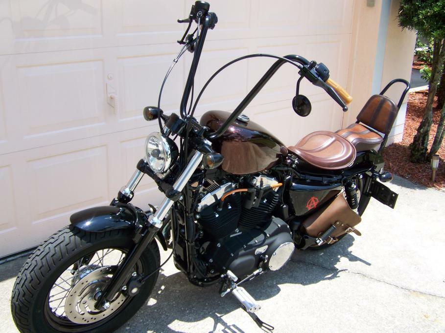 Black Chrome Round Motorcycle Mirror For Harley Sportster Softail Fatboy Chopper