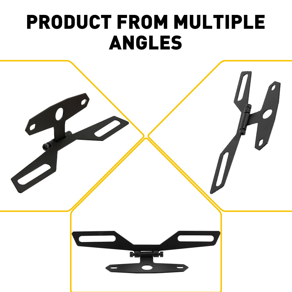 License Plate Frame Mount Holder Bracket Universal For Motorcycle ATV Bike