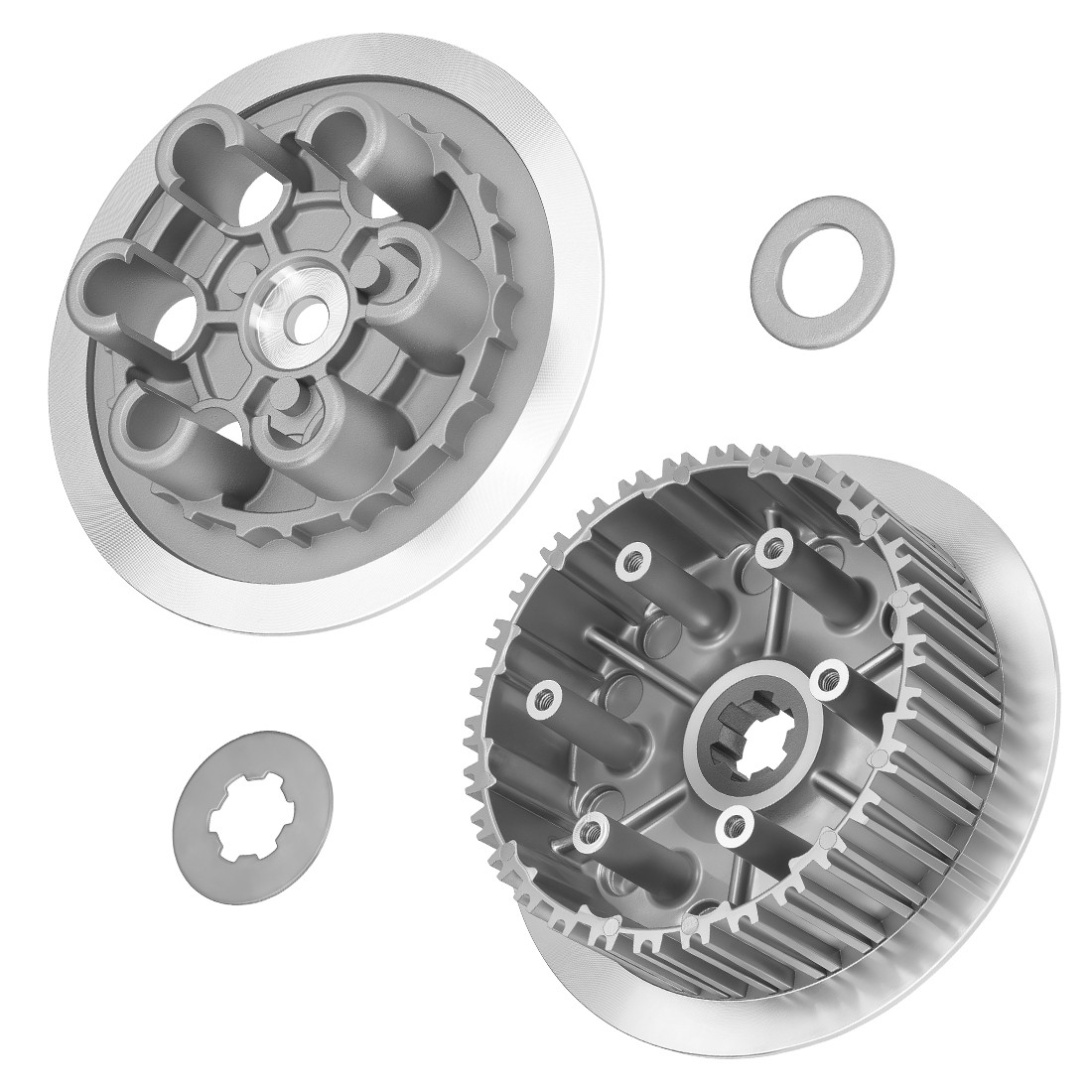 Clutch Center Inner Hub & Outer Pressure Plate For Suzuki RM250 1996-2006 RM250Z