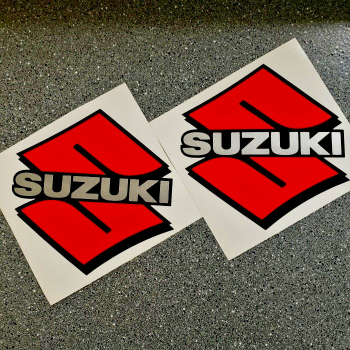 Suzuki S decals 750 stickers 600 gsxr 1000 sv 650 250 rm 8r moto gp z 450 90 50