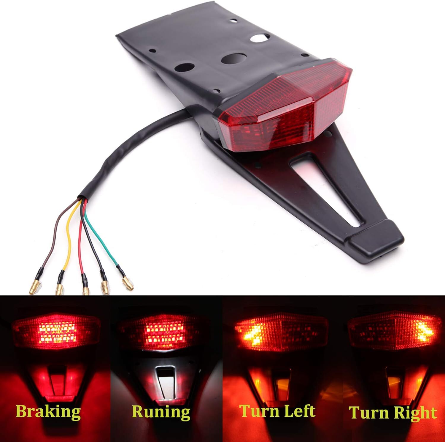 Universal Dirt Enduro Bike Rear LED Tail Light Brake Turn Signal – Off-road