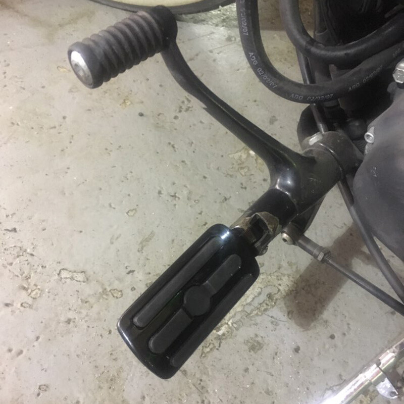 Rear Passenger Foot Pegs Rest Pedal Footpeg Black For Harley Davidson Motorcycle