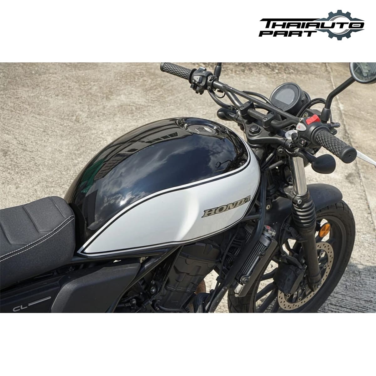 Cover Fuel Oil Tank White ABS For Honda SCL CL300 CL500 2023-2025