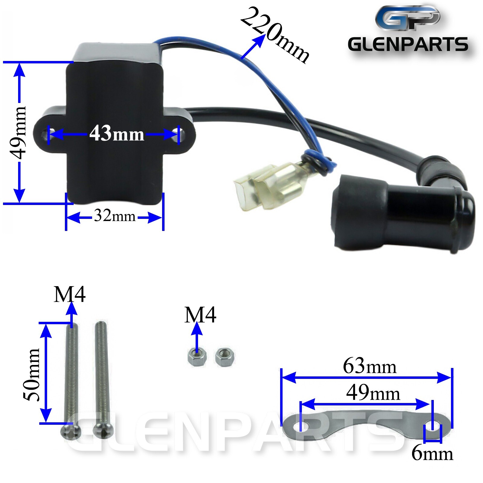 CDI Ignition Coil 66cc Engine Motorized Bicycle Bike