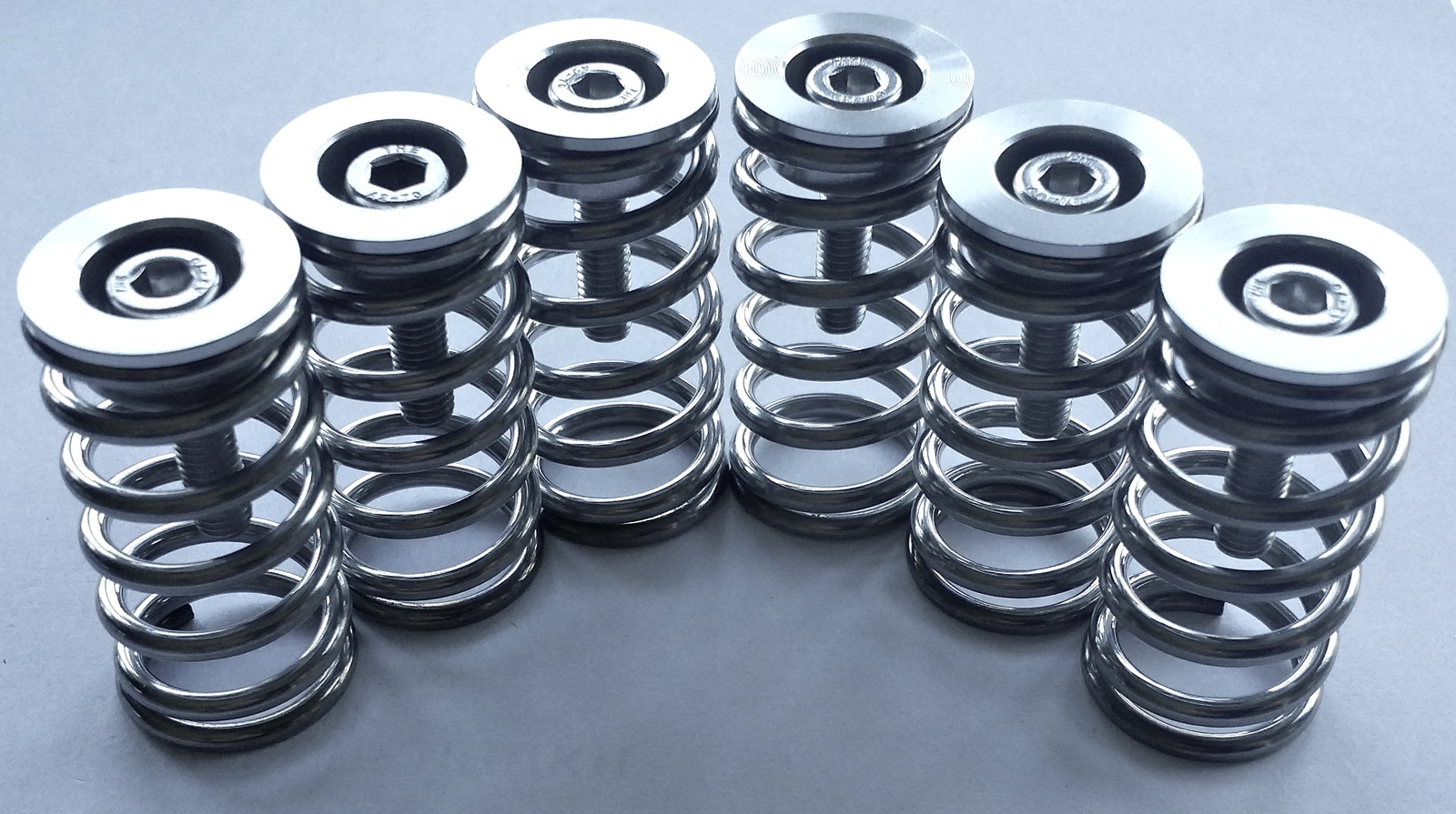 DUCATI ST4 / ST2 / S4RS Sport 1000 SPRING ALLOY COLLAR CAP KIT SILVER HDESA USA