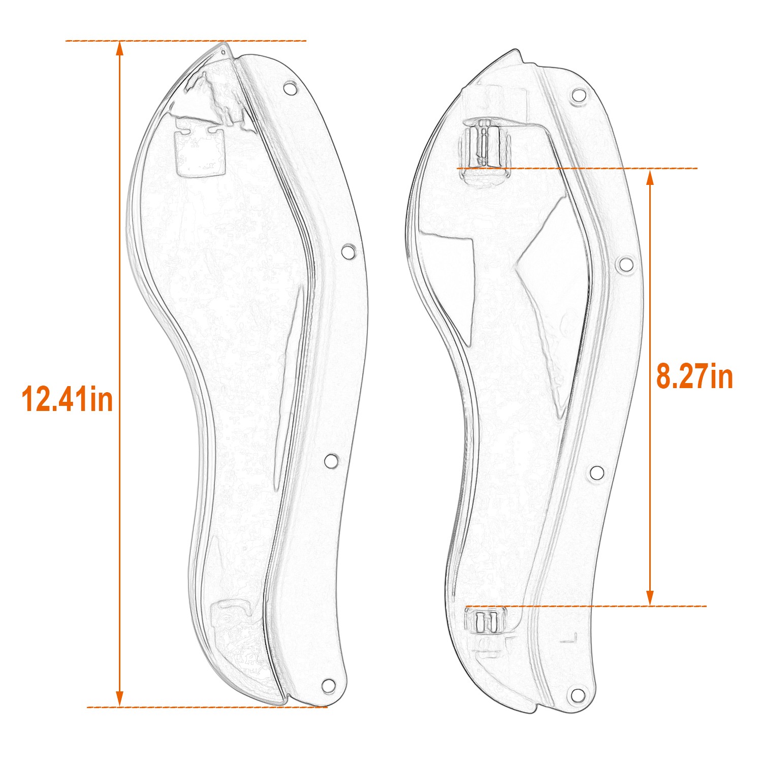 Smoke Fairing Side Wings Wind Air Deflectors For Harley Electra Glide FLHTC FLHT