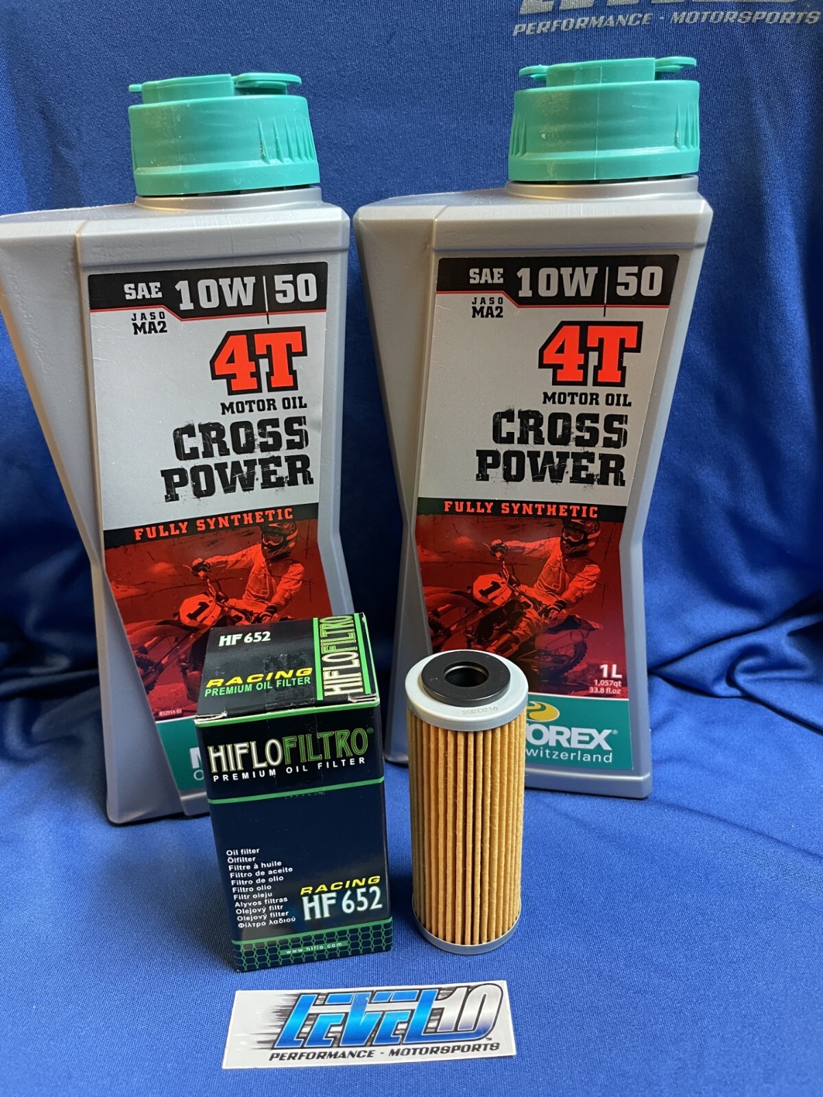 KTM 500 EXC-F & Six Days 2 Liters Motorex 10W-50 Oil & Oil Filter Service Kit