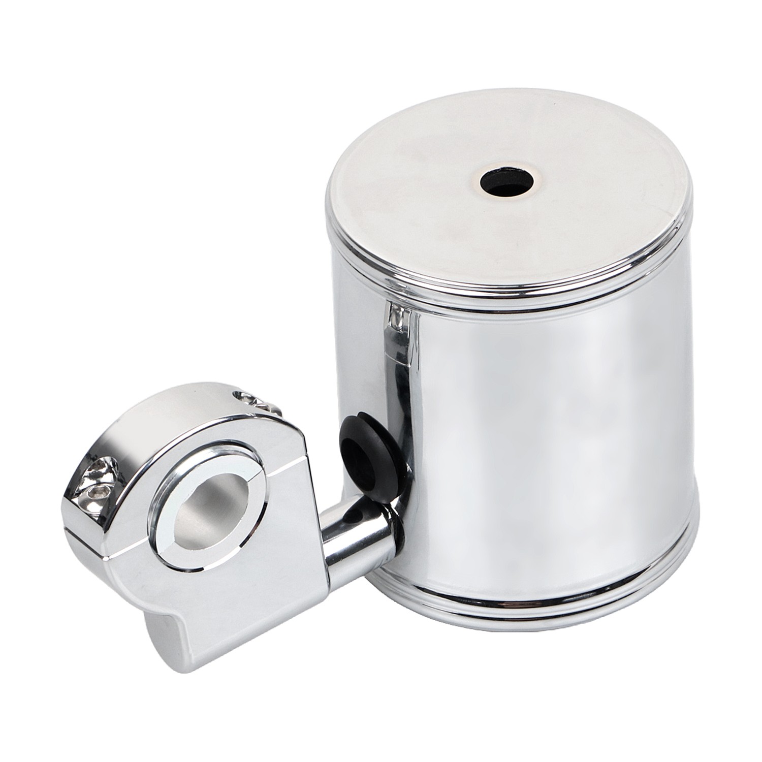 Chrome Drink Cup Holder For Harley 1″ Handlebar Heritage Softail Fat Boy FLSTF