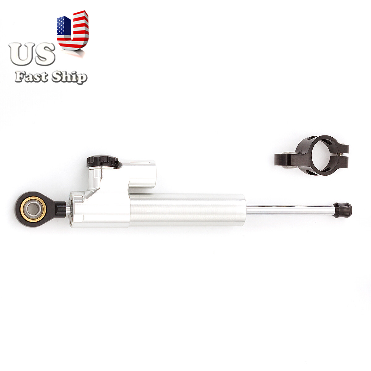Silver Steering Damper Stabilizer Linear For CBR954RR CBR1000 MT-09 FZ-09 Tracer