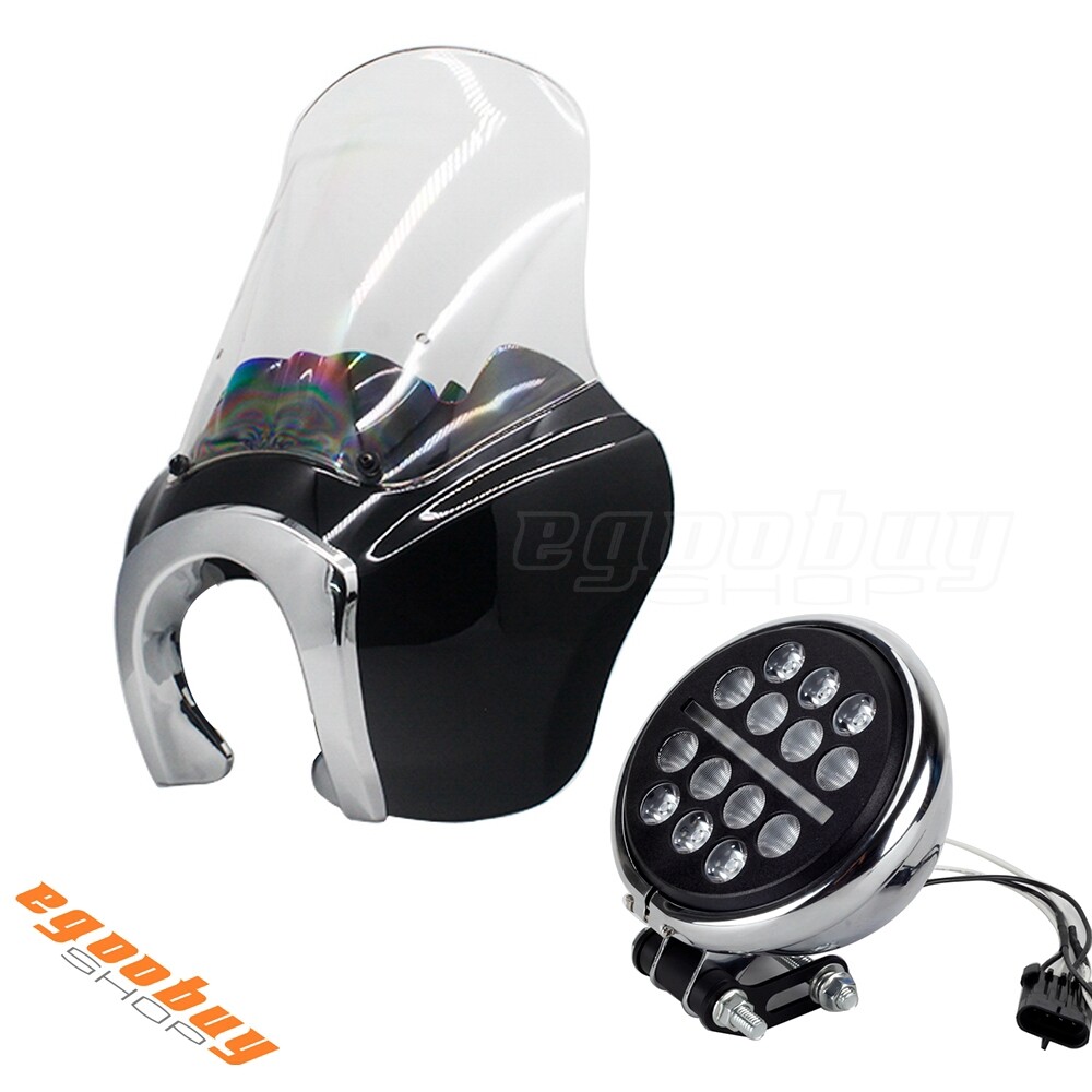 5.75” Front Fairing W/ 15″ Windscreen Adjustable For Low Rider S 114 117 FXLRS