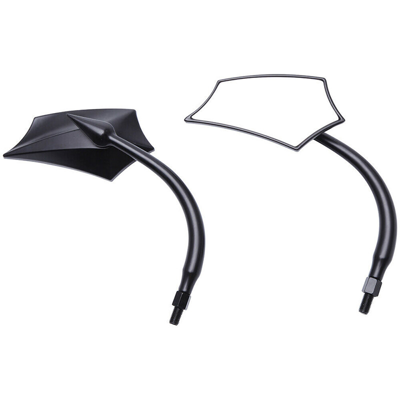 1x Pair of Motorcycle Rearview Mirrors for Harley Heritage Softail Ultra Limited