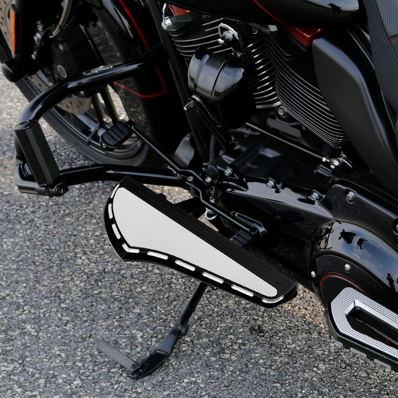 Pair Front Driver Footboard Floorboard Pegs Fit For Harley Touring 00-24 Softail