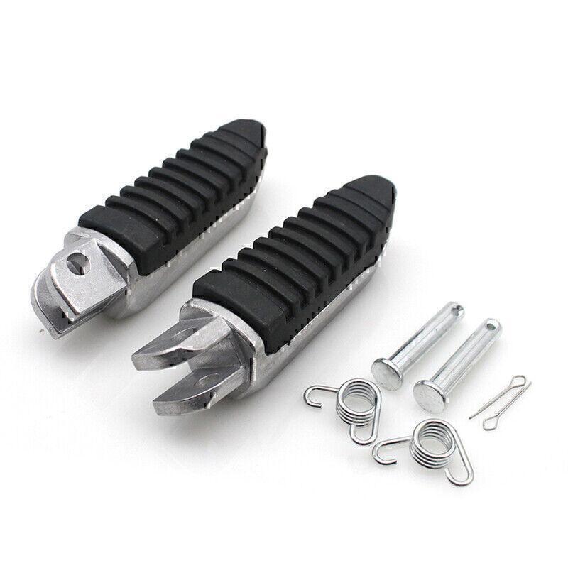 Left&Right Aluminum Universal Motorcycle Folding Foot Peg Footrest Pedal Step