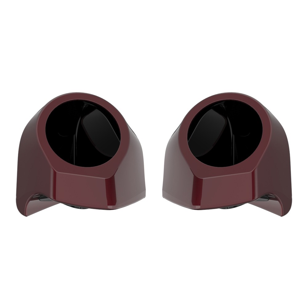 6.5 inches Speaker Pods CRIMSON RED SUNGLO Fits Advanblack Harley King Tour Pack