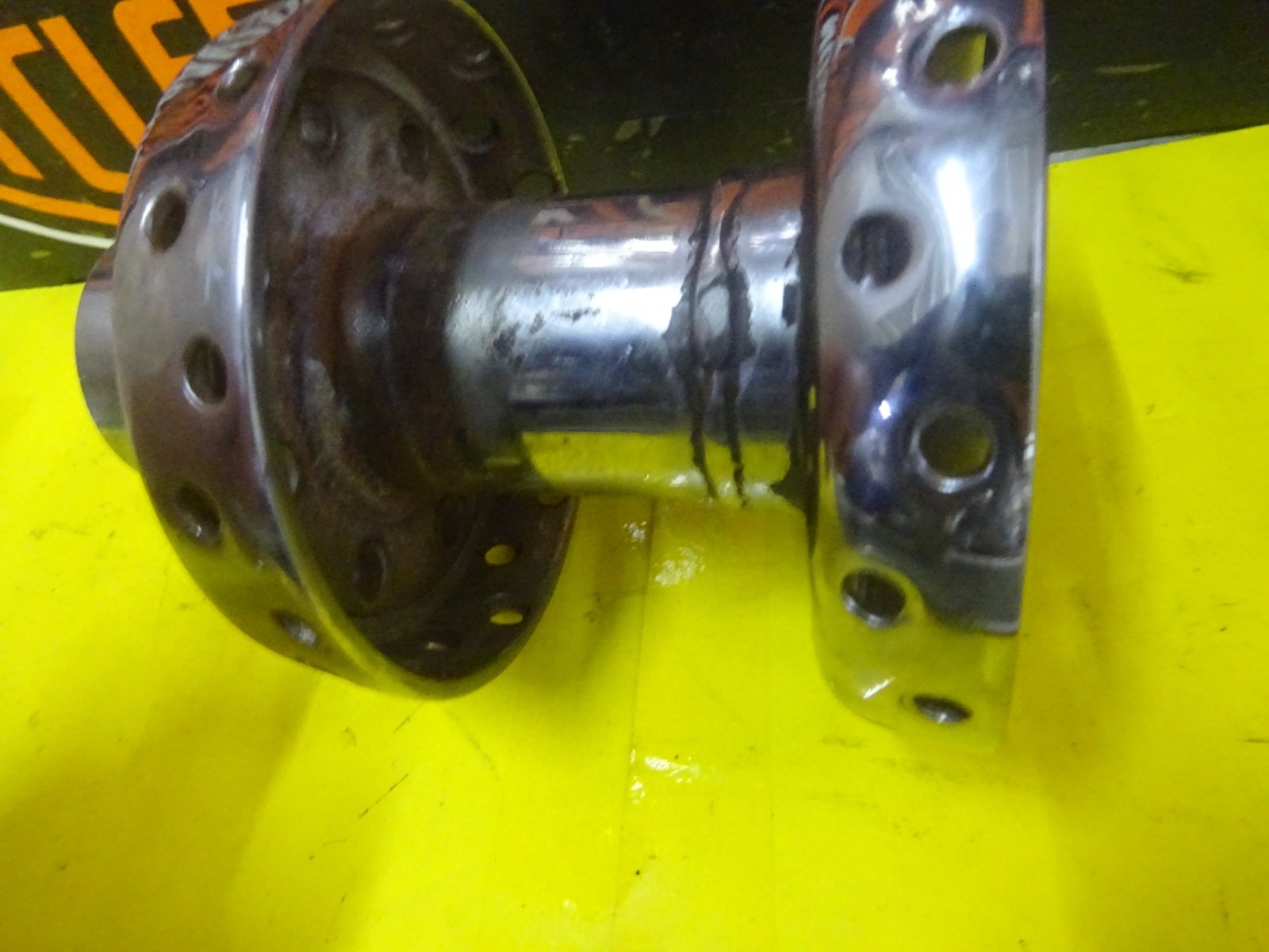 HARLEY IRONHEAD SPORTSTER’S CHOICE OF USED CHROME BARE REAR HUB