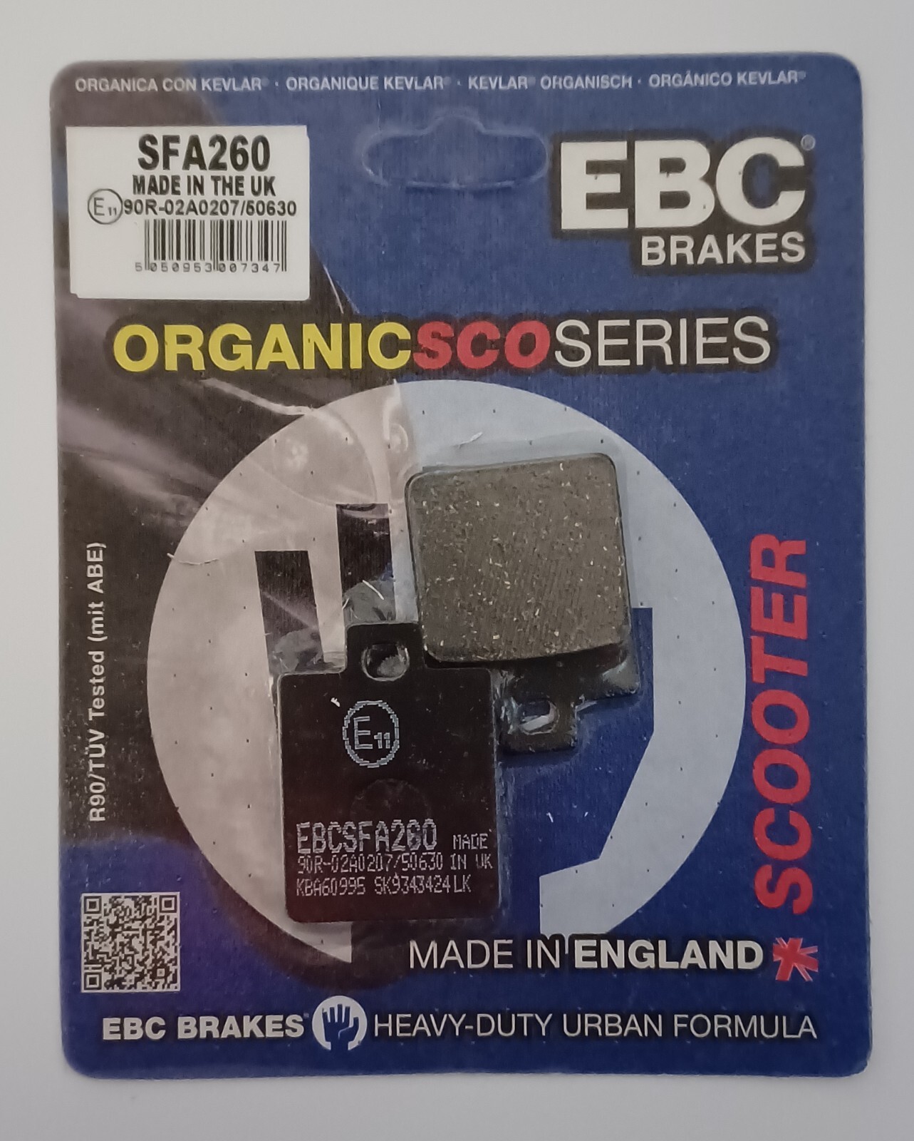 EBC Organic FRONT and REAR Disc Brake Pads Fits SYM JET X 125 (2021 to 2024)