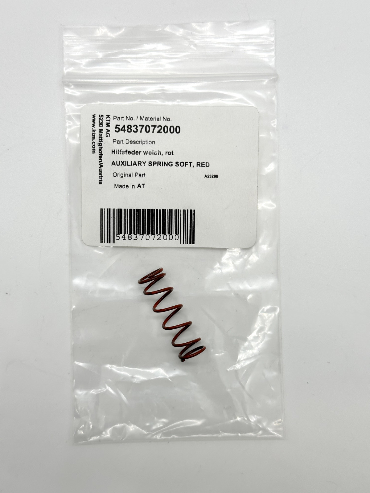 NEW OEM Red Power Valve Spring for KTM Husqvarna GasGas Husaberg Beta