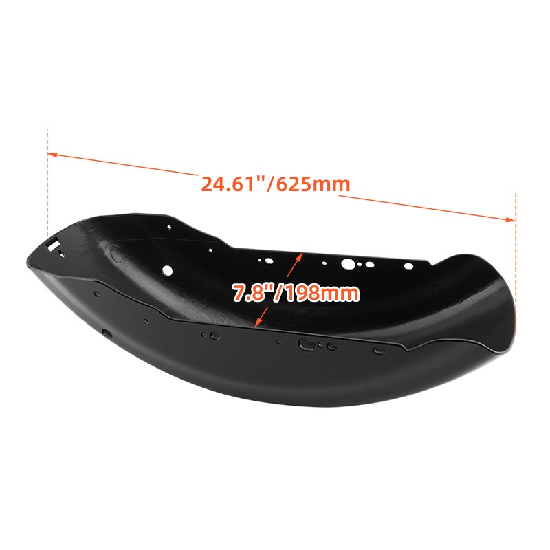 Vivid Black Rear Fender Fit For Harley Sportster 883 1200 48 XL883 XL1200 04-24
