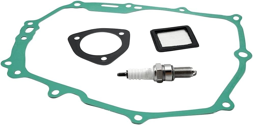 Clutch Cover Gasket & Oil Filter Spinner Spark Plug Kit For Honda Grom 125 14-20