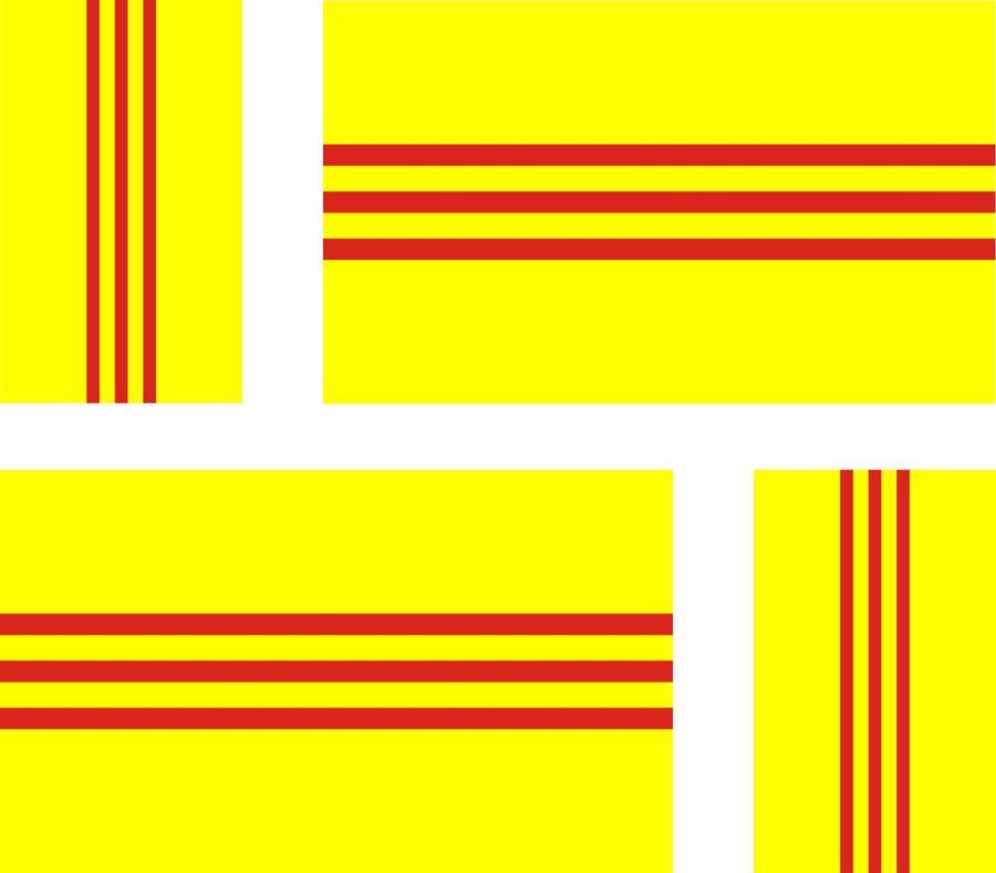 4 X Car Sticker Vietnam Flag South Vietnam