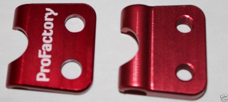 Crf450r Crf250r Brake Line Clamp Mount Steel Braided Brake Lines Only Red