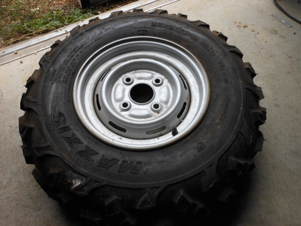 Take Off ATV UTV SxS Tire Wheel Rim Maxxis 25 8 12 M-951Y-3 w/ 12×6 Rim Rhino ?