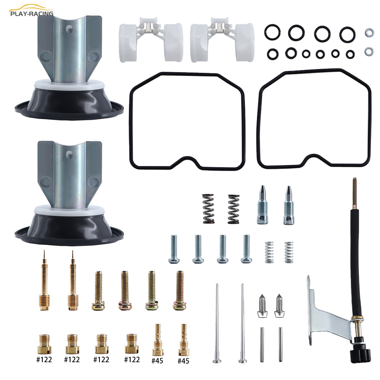 New Carburetor Kit Plunger Diaphragm Float For Kawasaki EN500 C EN500 Vulcan LTD