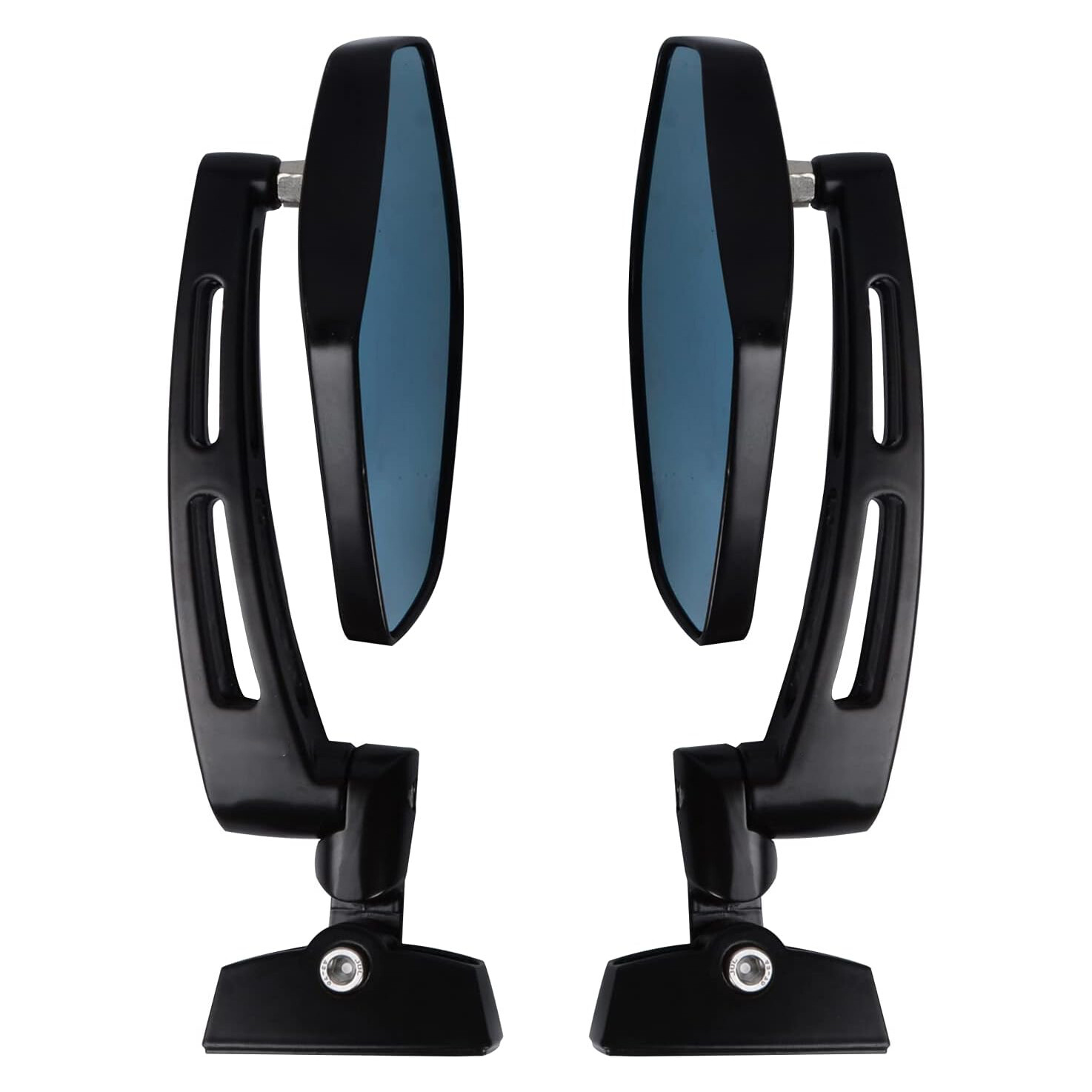 Pair Adjustment Sport Bike Side Rearview Mirror for Kawasaki Suzuki Honda Yamaha