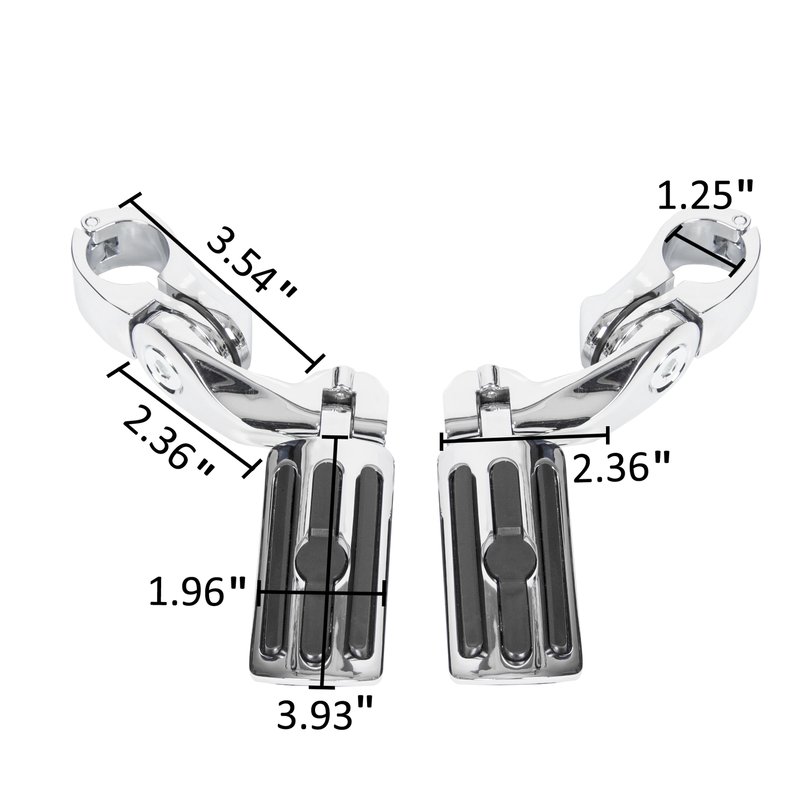 1-1/4″ 1.25″ Motorcycle Highway Crash Bar Foot Pegs Fit For Harley Touring